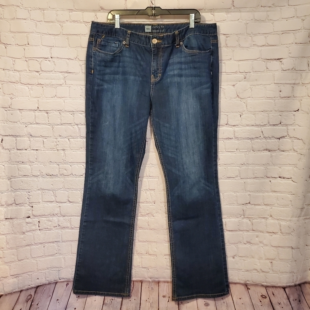 Massimo Supply Co Jeans Women Blue Denim Bootcut Stretch Casual Wear Size 18